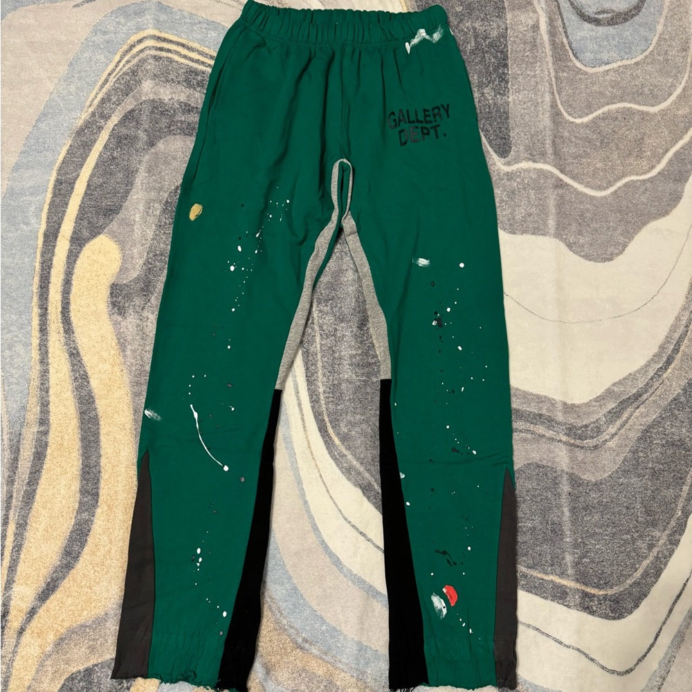 Gallery Dept Painted Flare Sweatpants Green Size Large